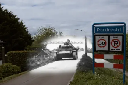 Tank op de Wieldrechtse Zeedijk image