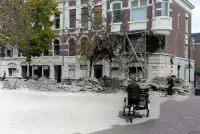 Zandzakken op het Vrieseplein thumbnail